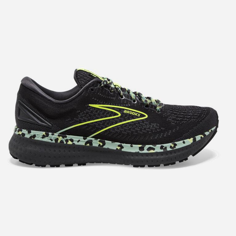 Zapatillas Brooks Glycerin 19 Zapatillas Running Asfalto Mujer - Negras / Gris / Verde Amarillo (BXF